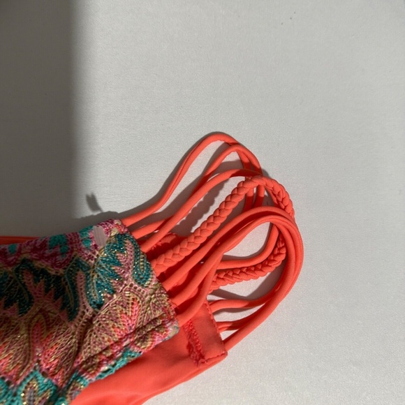 NEW $168 Luli Fama [ Large ] Fiego Divino Criss-Cross Bikini Top +‎ Bottom - Picture 14 of 16